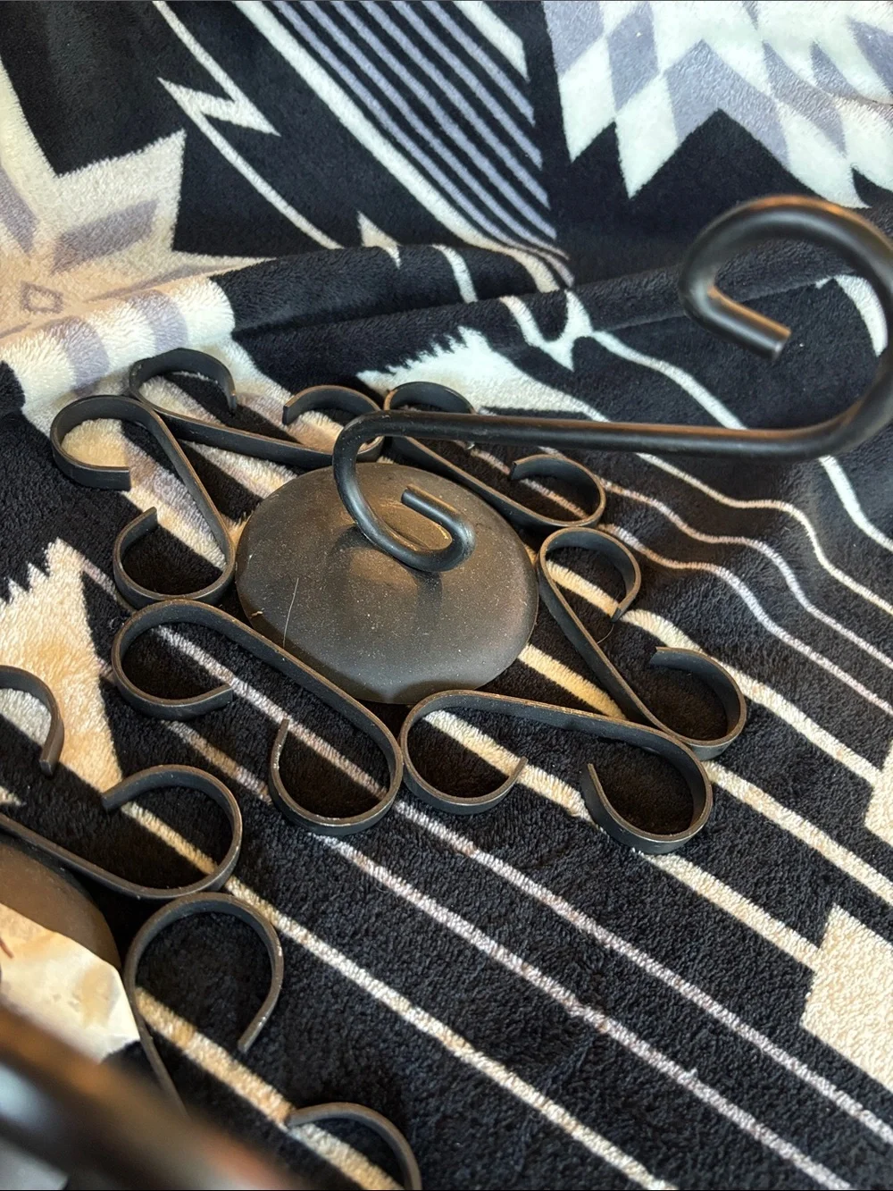 Black Metal Wall Hooks - Decorative Multi-use Hooks